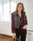 Leopard mouwloos vestje TU