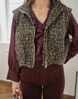 Leopard mouwloos vestje TU
