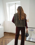 Leopard mouwloos vestje TU