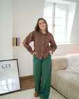 Ichi Kate pants pineneedle