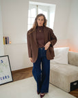 Oversized blazer brown