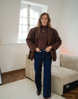 Oversized blazer brown