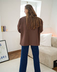 Oversized blazer brown