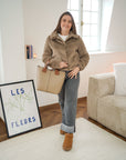 JDY Macy Fur jacket brown