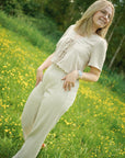 JDY Lion String Top Beige