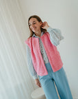 Teddy Vest pink