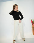 Jdy Misty Asymetric top Black