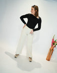 Jdy Misty Asymetric top Black