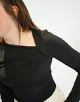 Jdy Misty Asymetric top Black