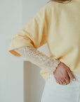 Lace longsleeve yellow
