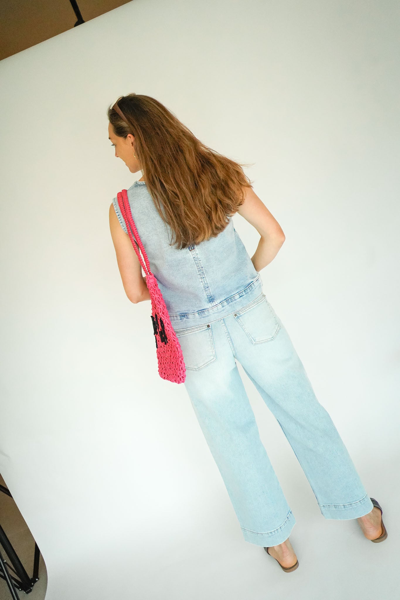 Ichi Harmios Pants Light Blue washed