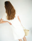 JDY Theis V-Neck Tetra Dress White