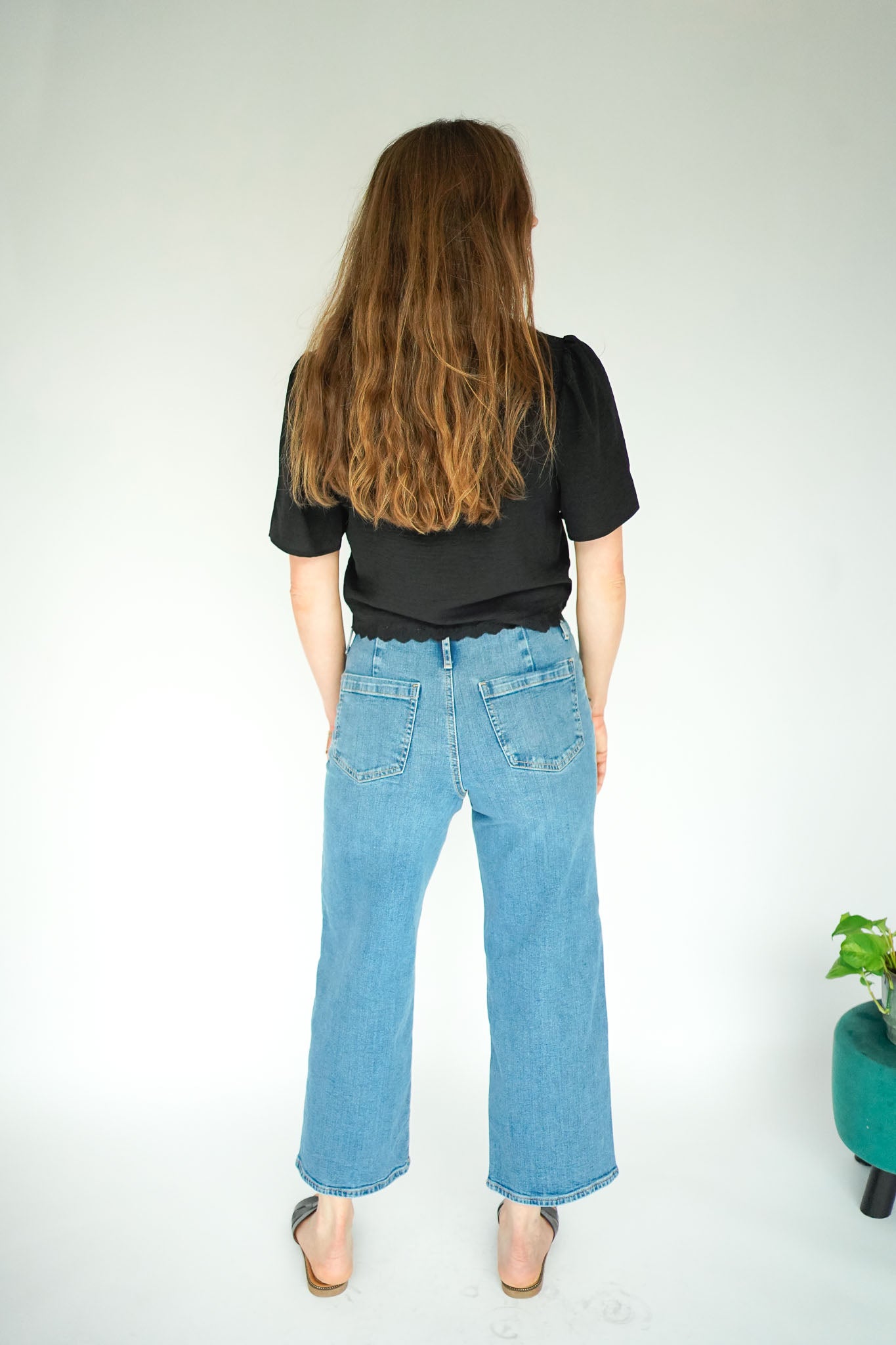 JDY Vanessa HW Wide Cropped Jeans