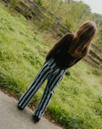 Striped pants blauw/bruin