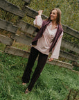 Lisa jeans aubergine