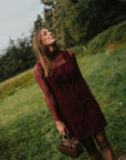 Lace longsleeve bordeaux