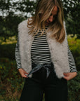 JDY Ora Faux Fur wit
