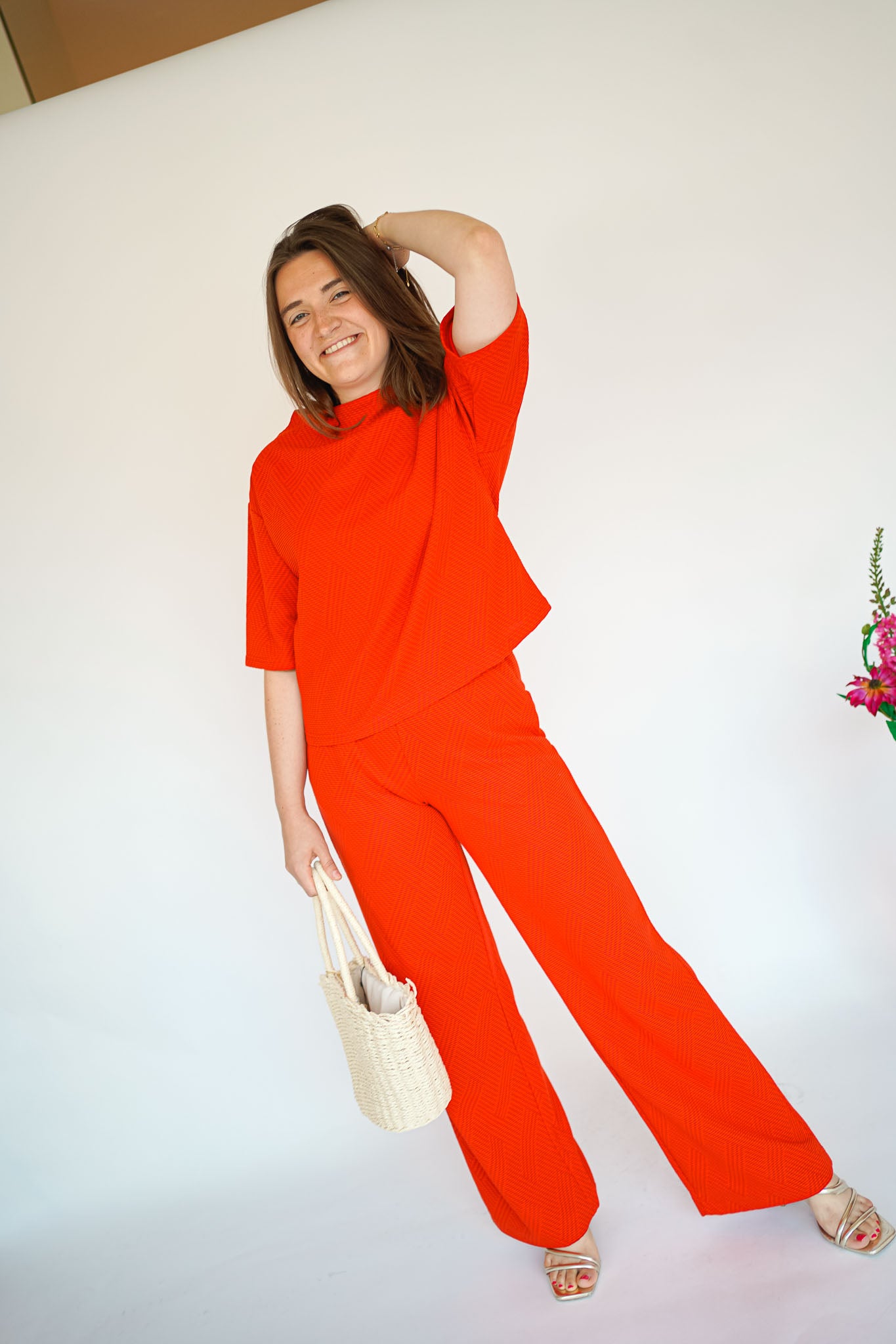 Ichi Hobia Pants Red