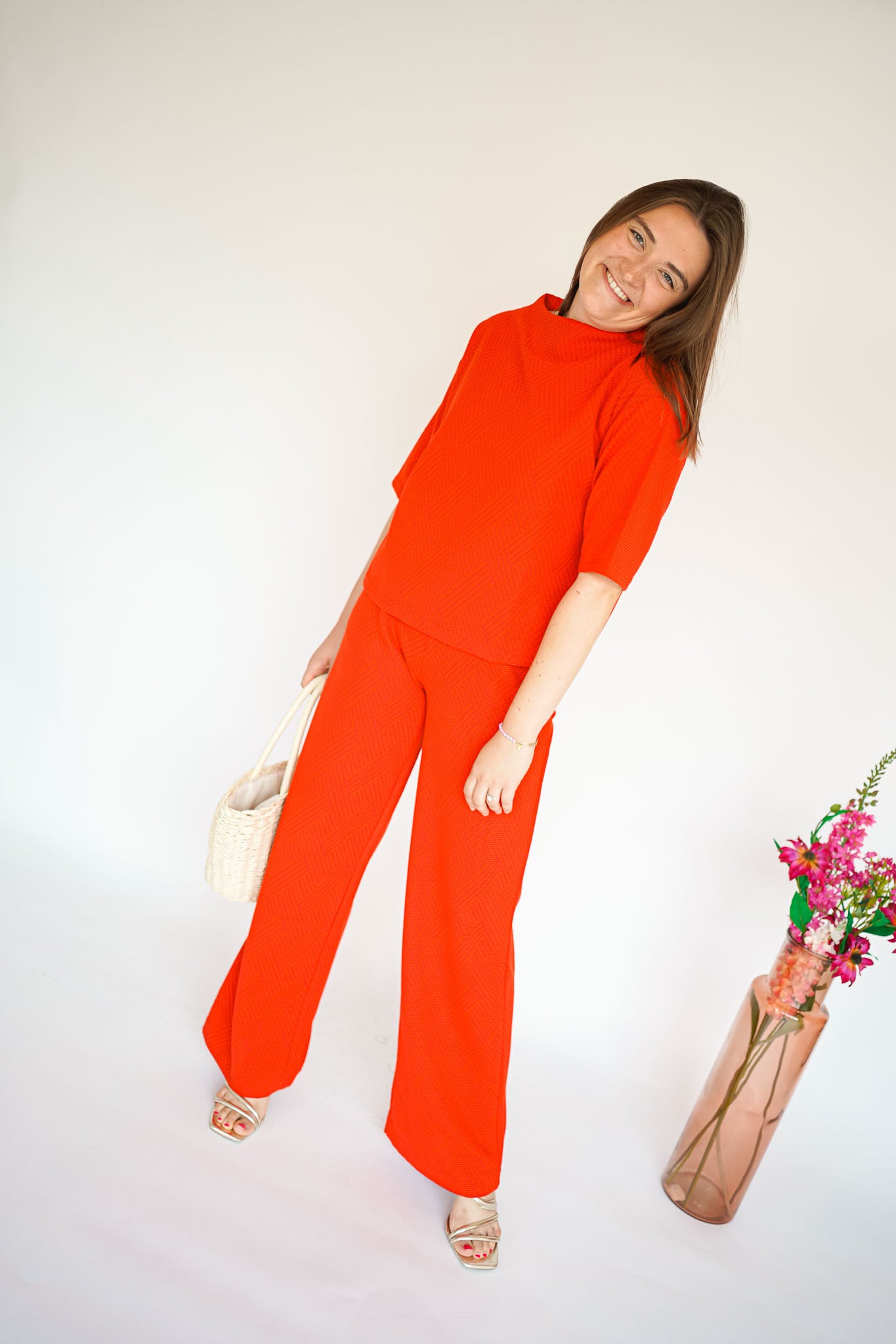 Ichi Hobia Pants Red