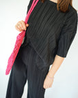 Only Ravenna Plissé Shirt Black