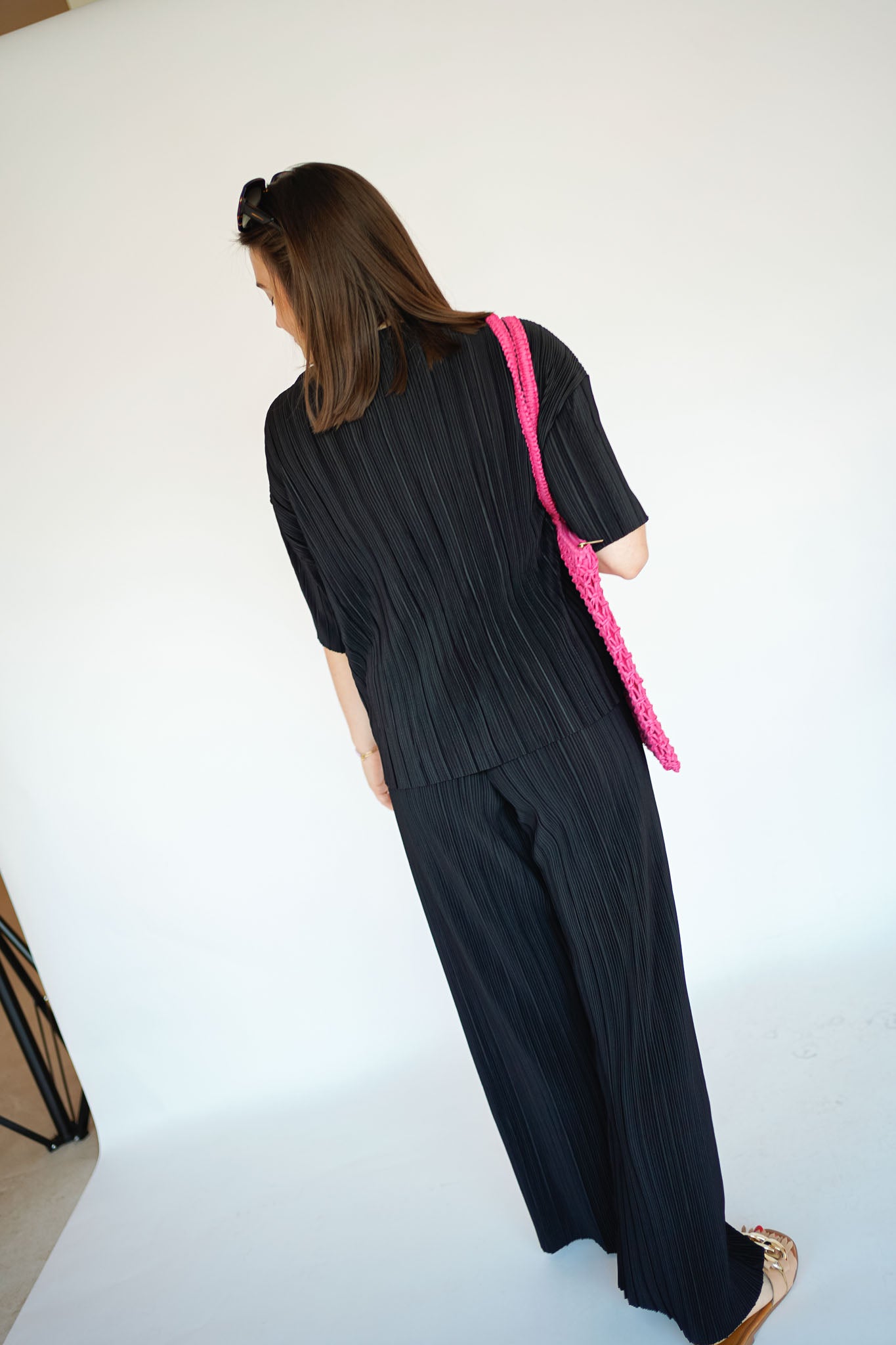 Only Ravenna Plissé Shirt Black