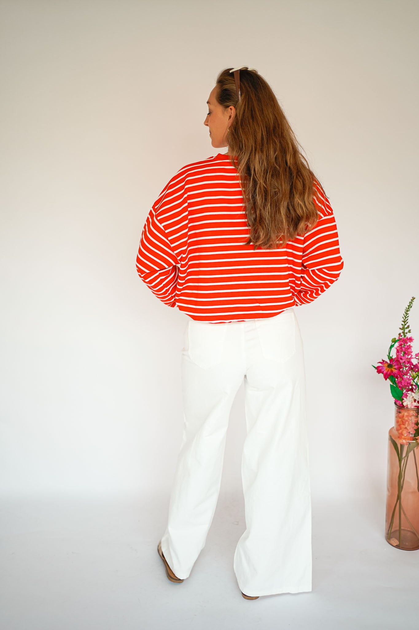 Ichi Bauma Sweater Red Striped