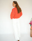 Ichi Bauma Sweater Red Striped