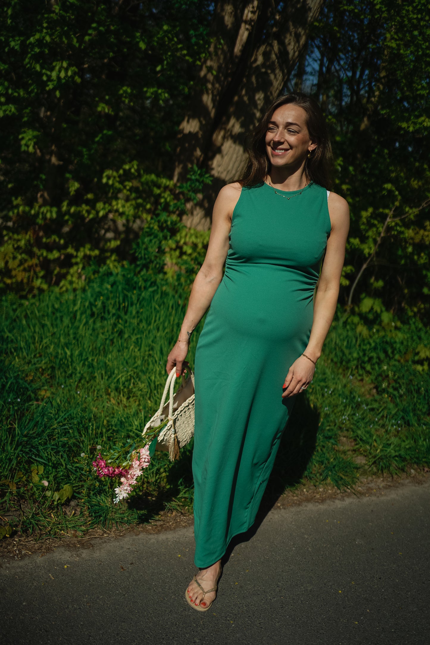 Ichi Katine Dress Green