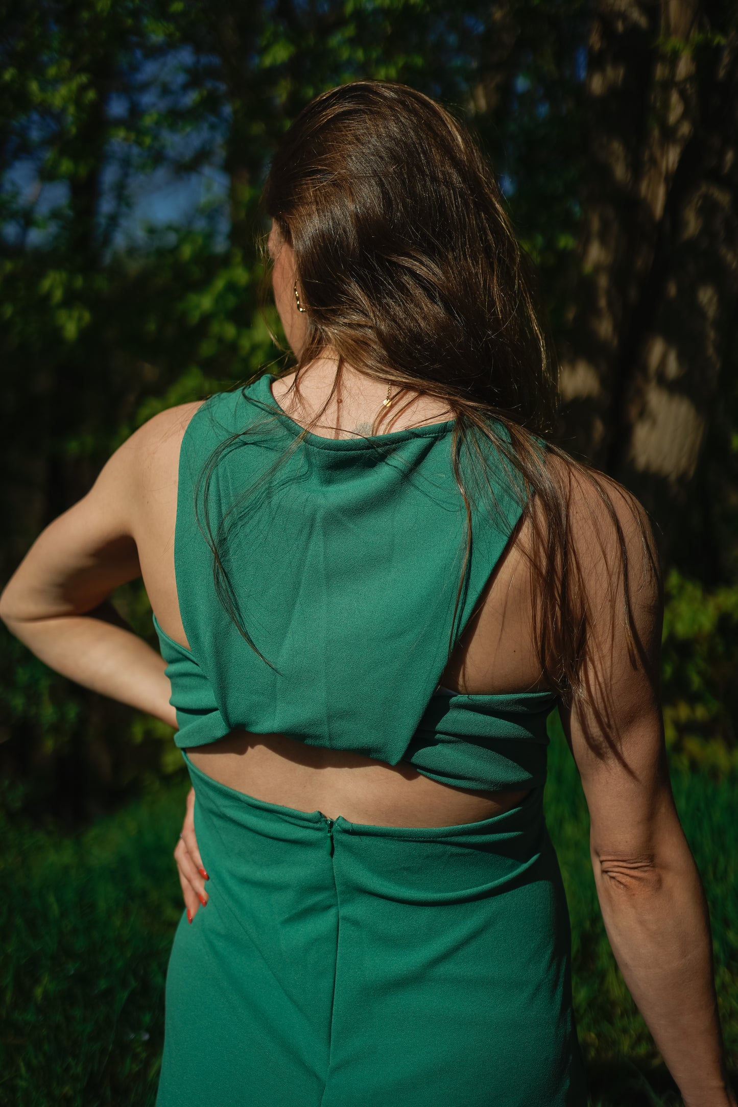Ichi Katine Dress Green