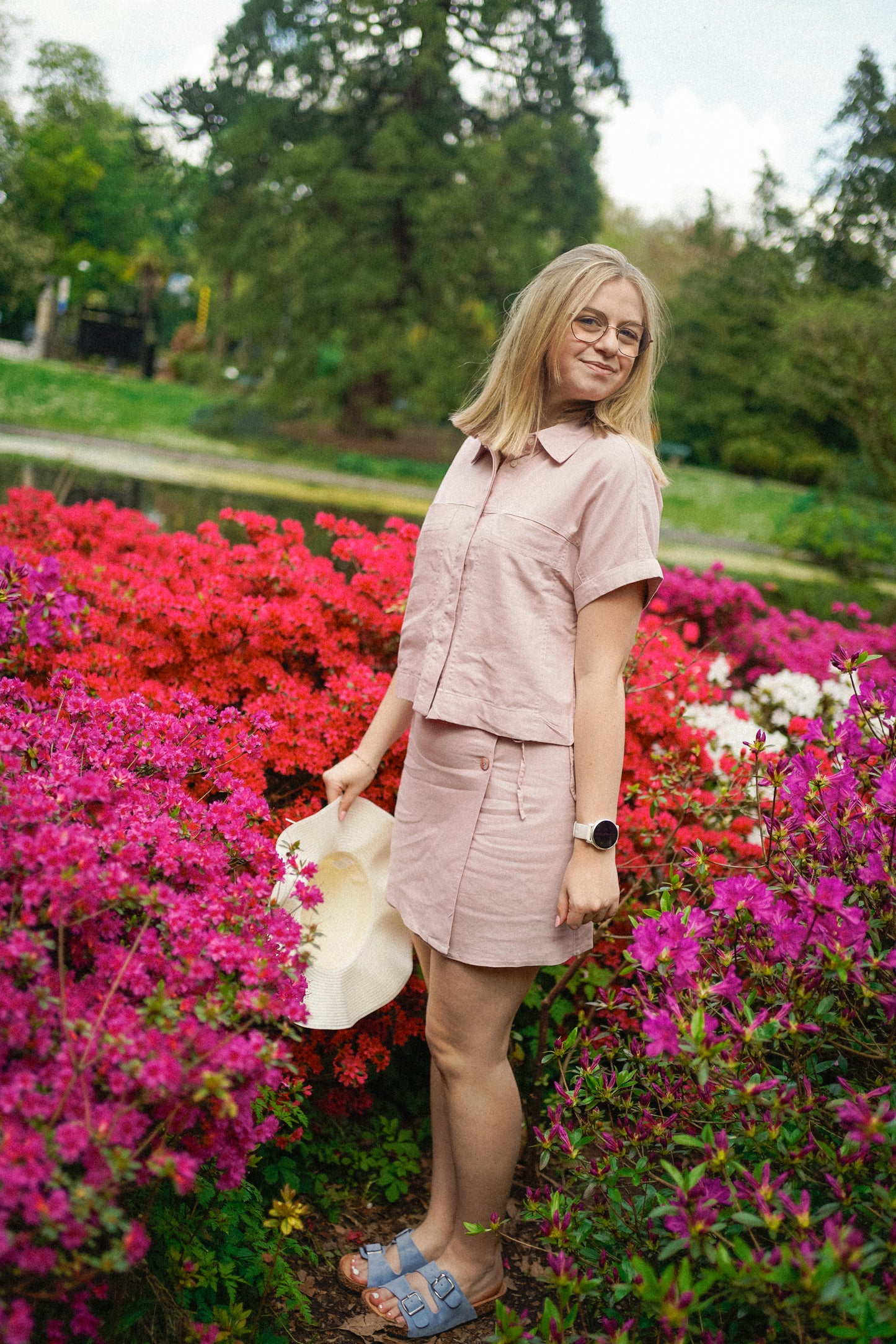Only Caro Wrap Skirt Pink