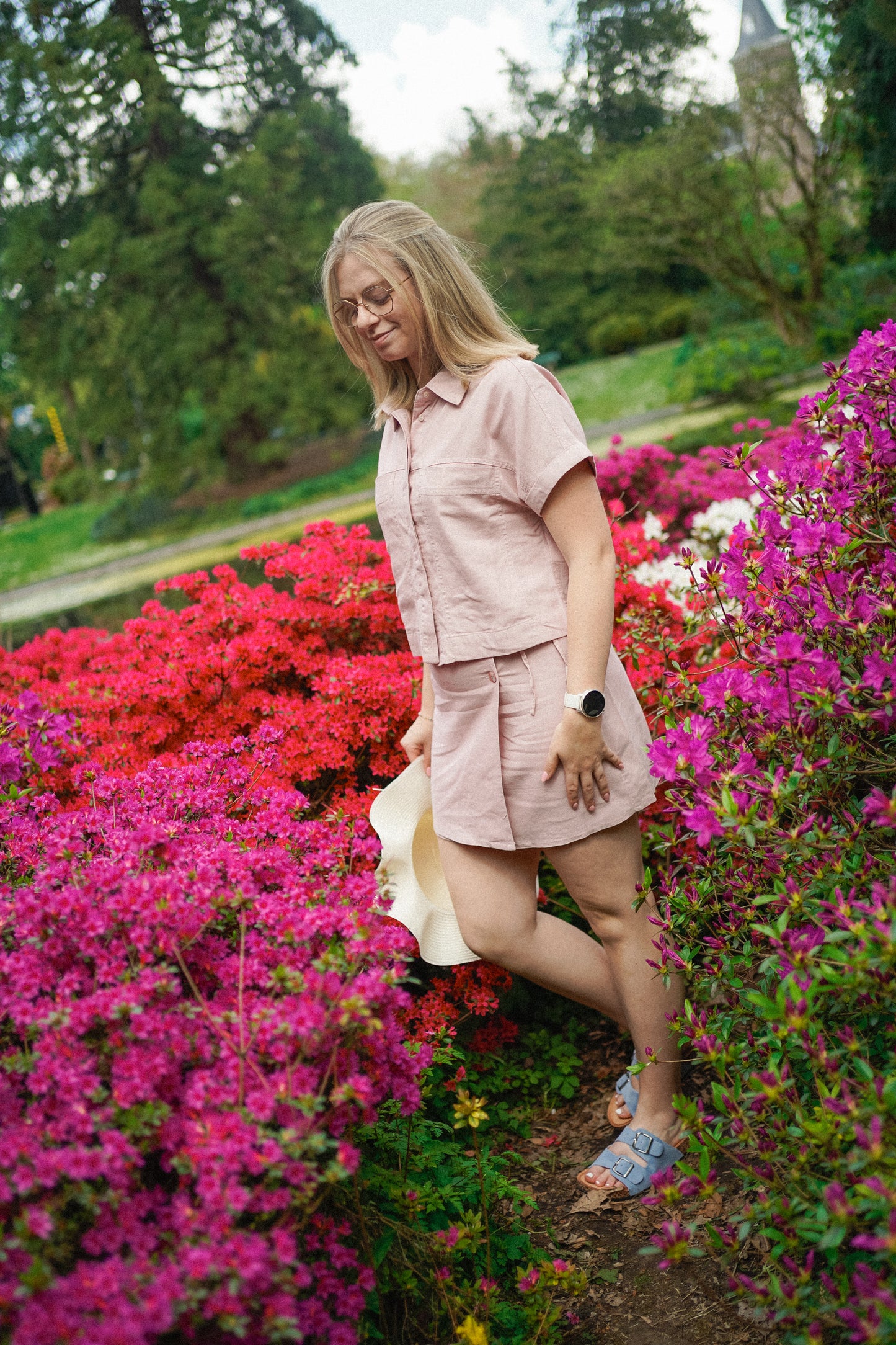 Only Caro Wrap Skirt Pink