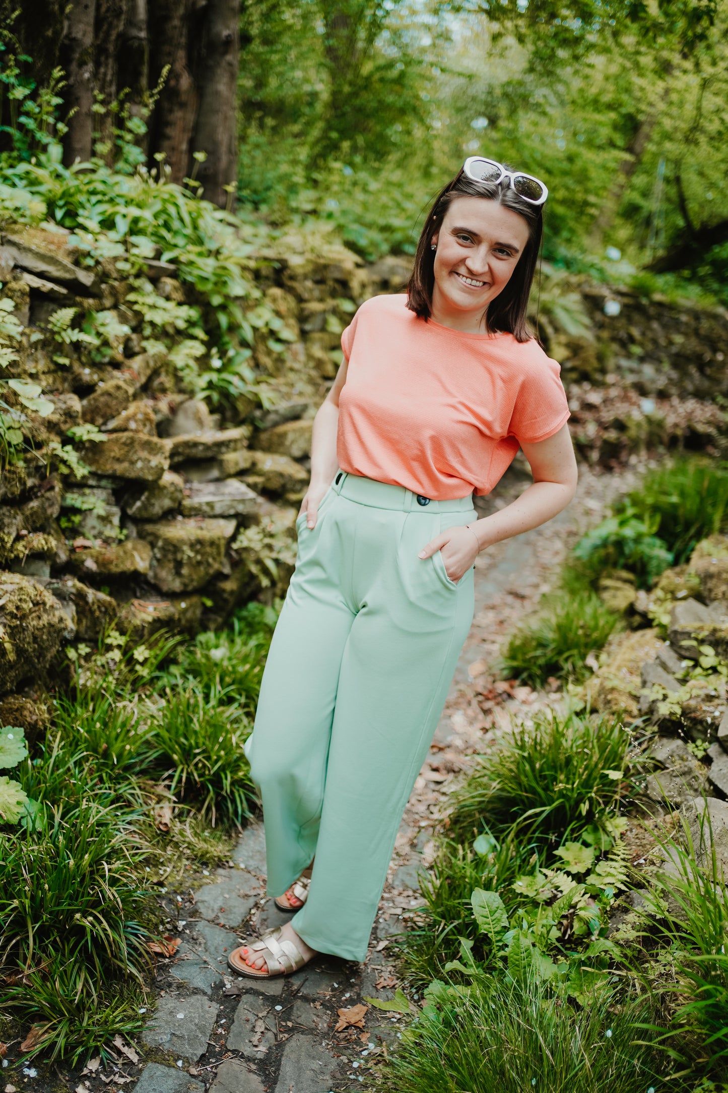 JDY Geggo Pants Mint Green