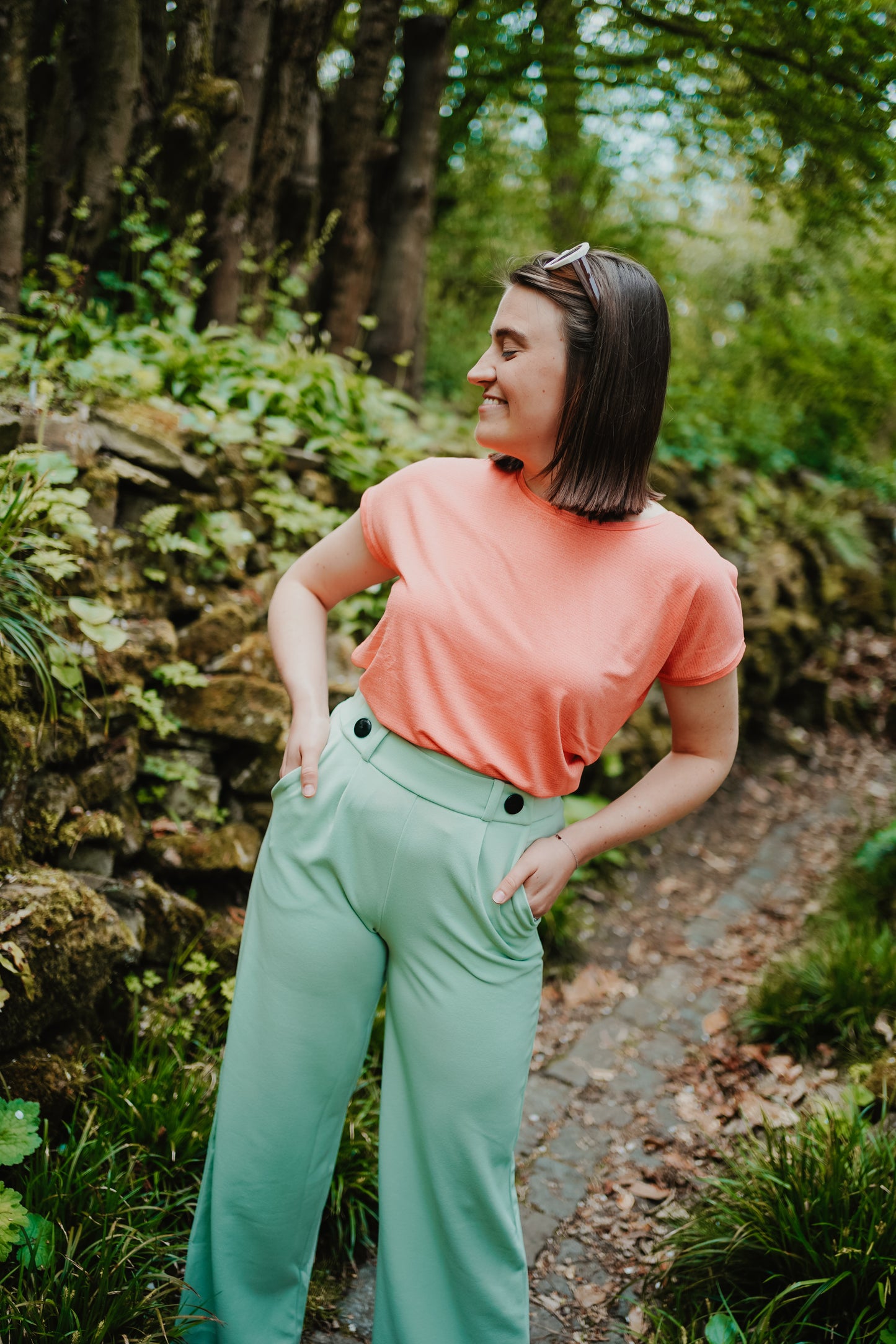 JDY Geggo Pants Mint Green