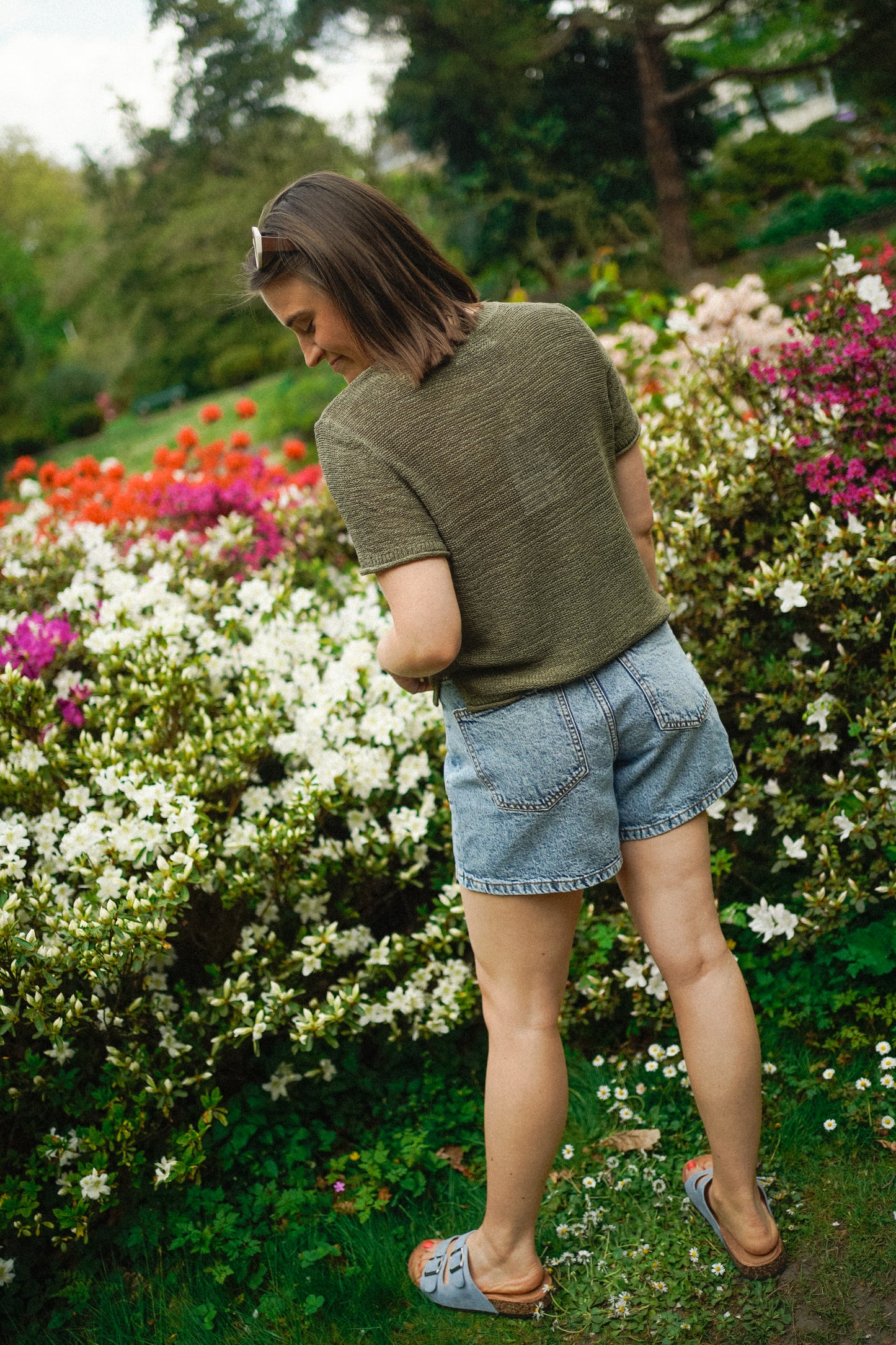 Only Sunny Knit T-Shirt Kaki