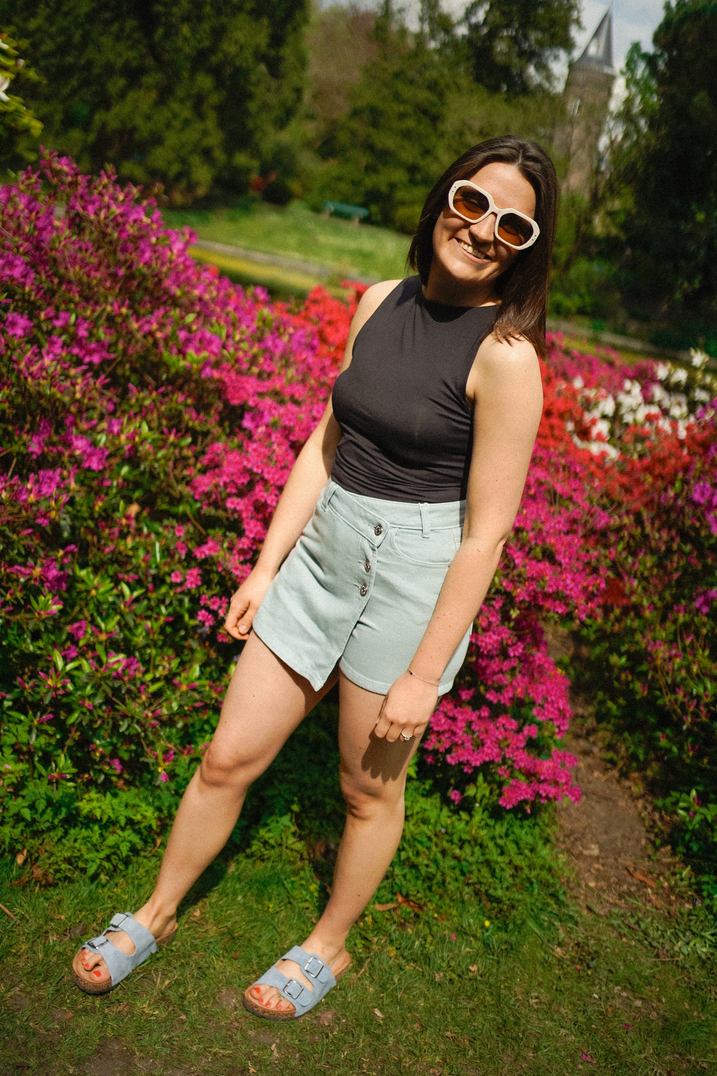 Only Milly Wrap Skort Blue