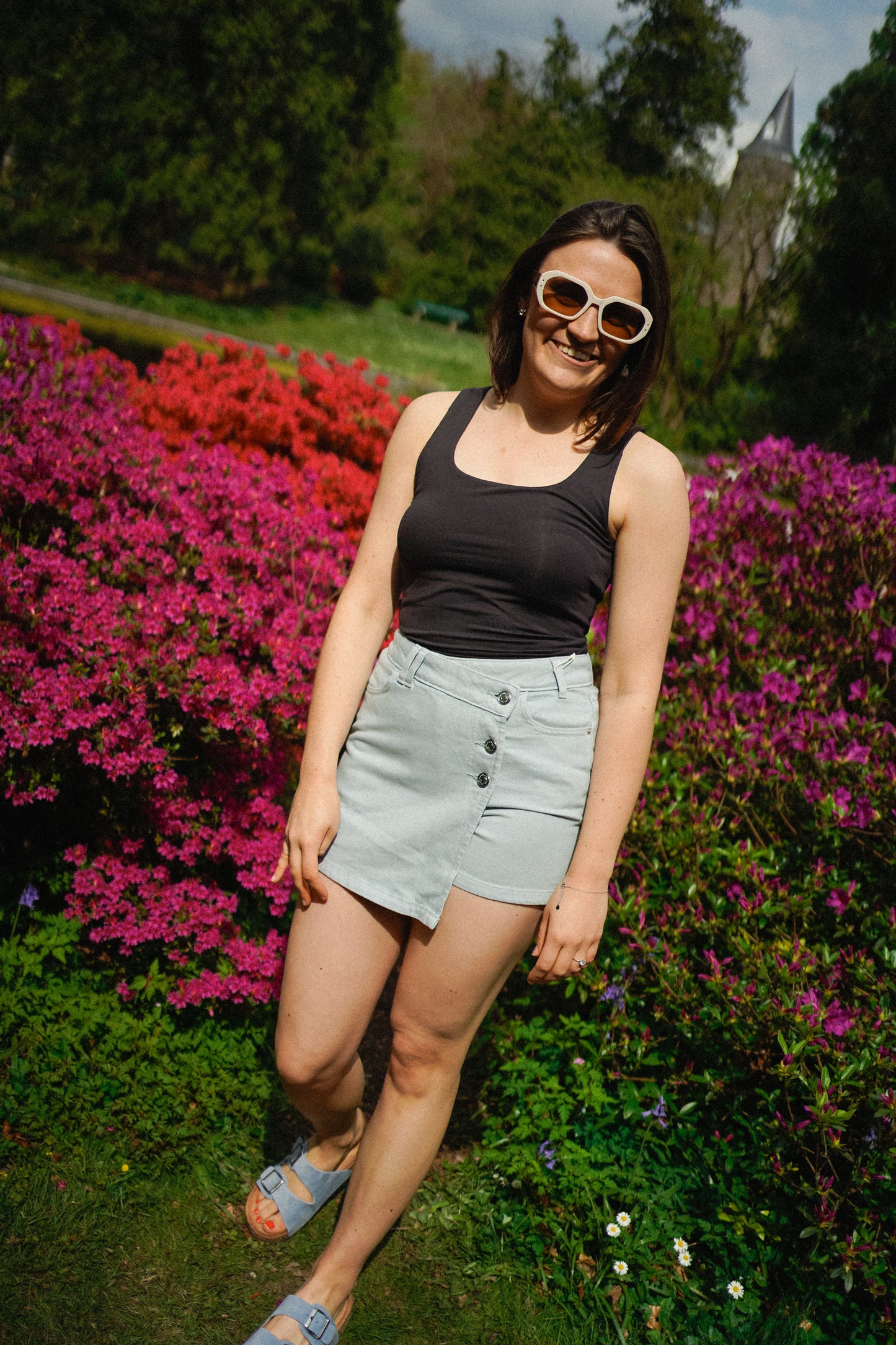 Only Milly Wrap Skort Blue