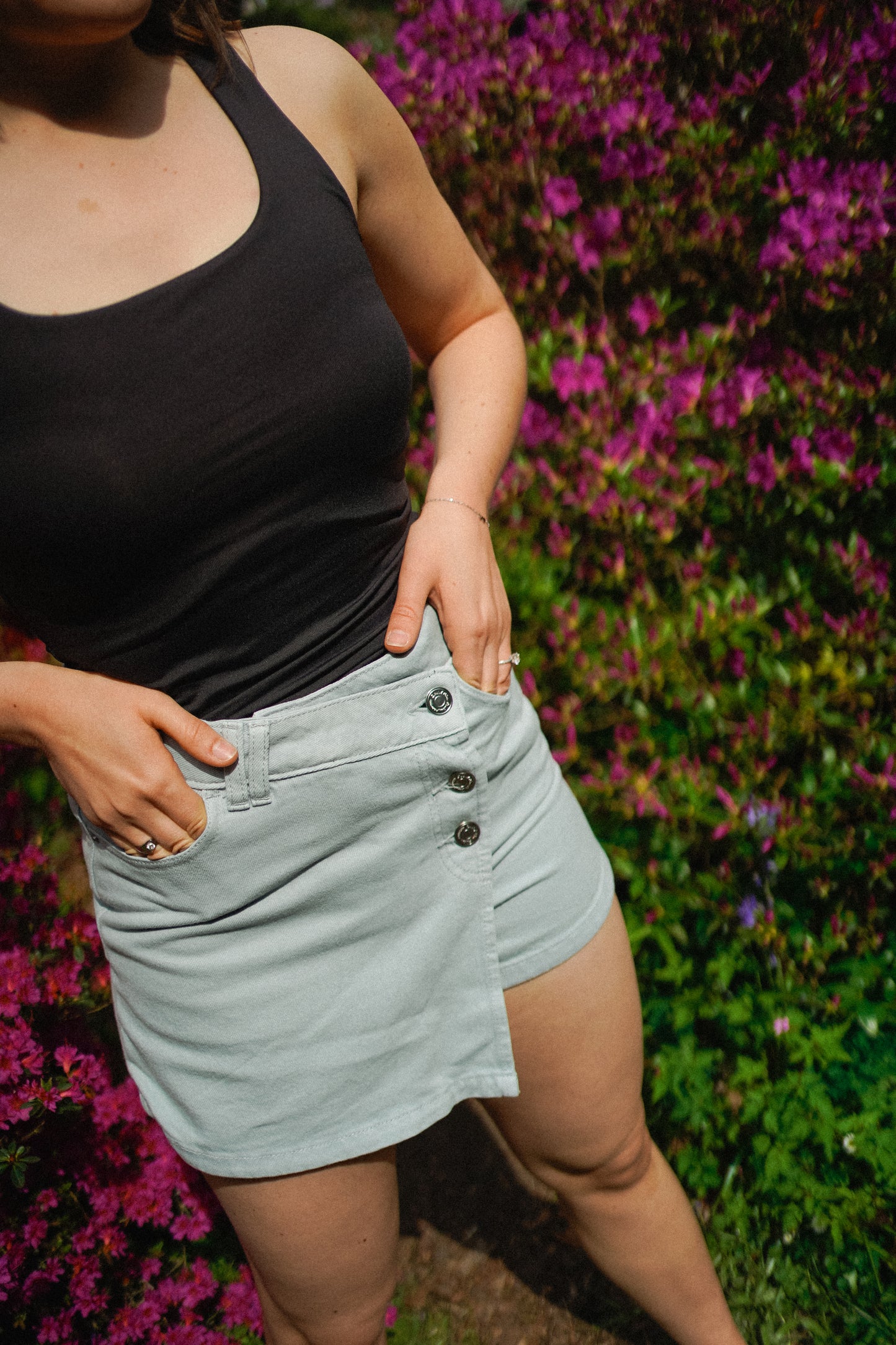 Only Milly Wrap Skort Blue