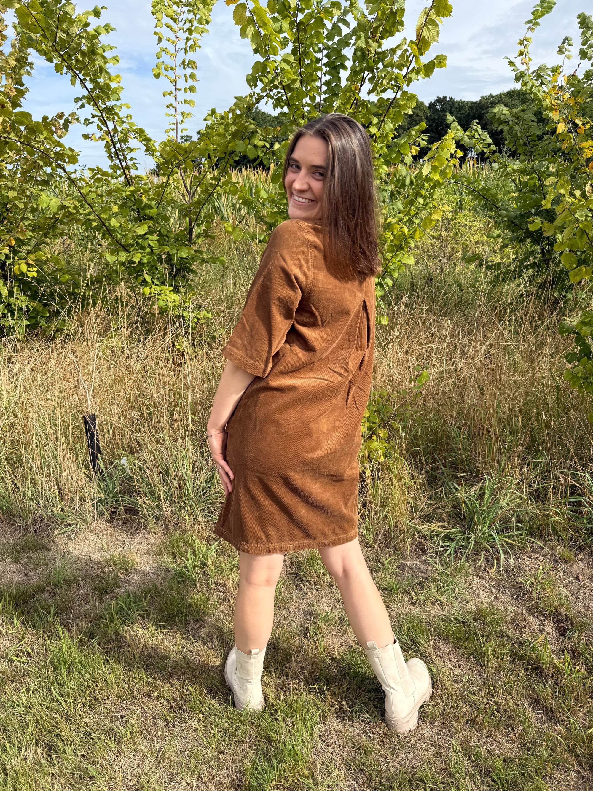 Only Gry dress brown