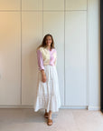 Olivia long white skirt