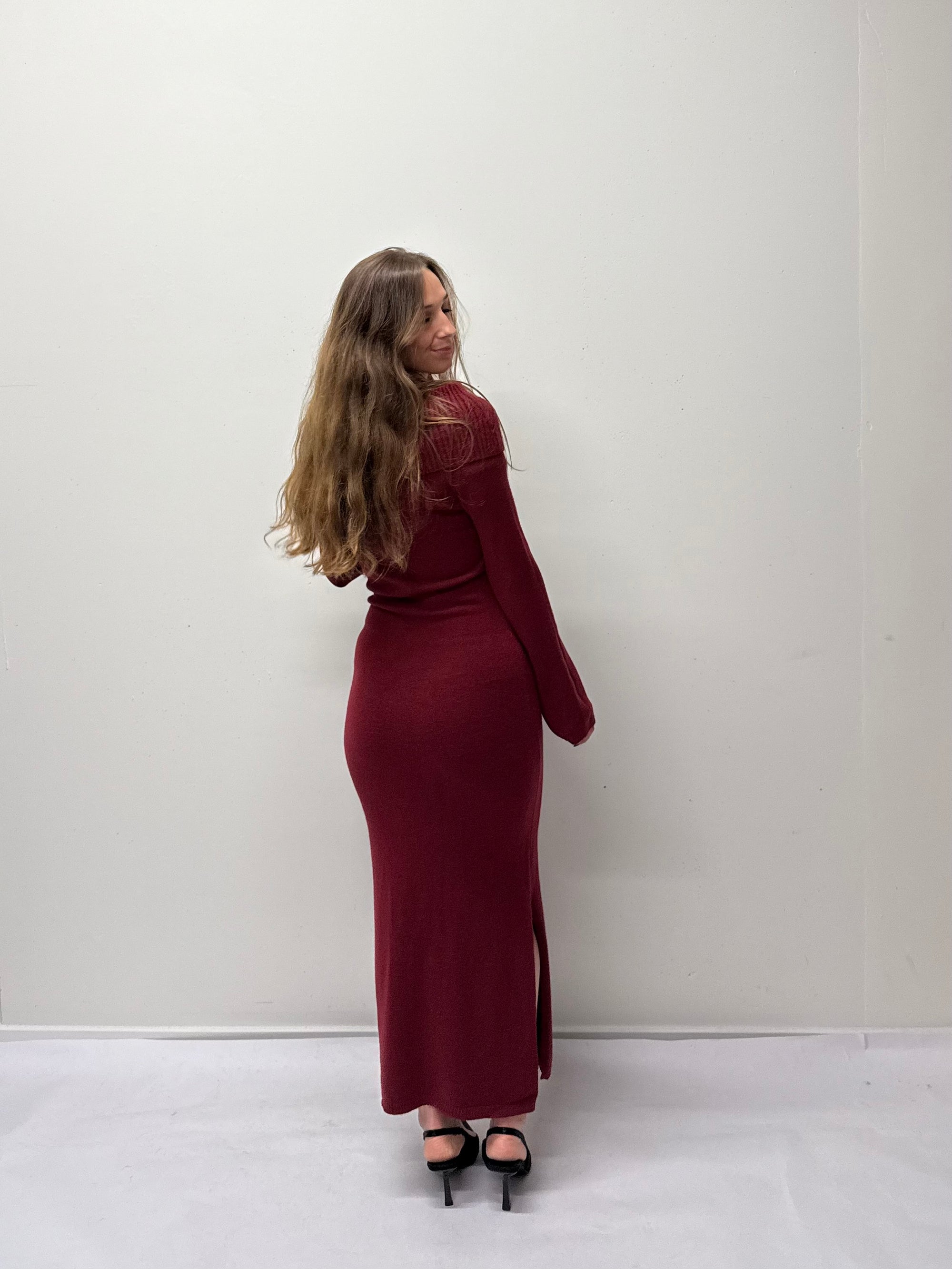 Julie Dress Bordeaux