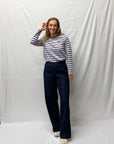 JDY Pisa longsleeve Blue/ Bordeaux