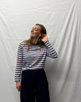 JDY Pisa longsleeve Blue/ Bordeaux
