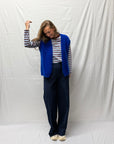 JDY Pisa longsleeve Blue/ Bordeaux