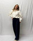 Ichi Kate pants dark blue
