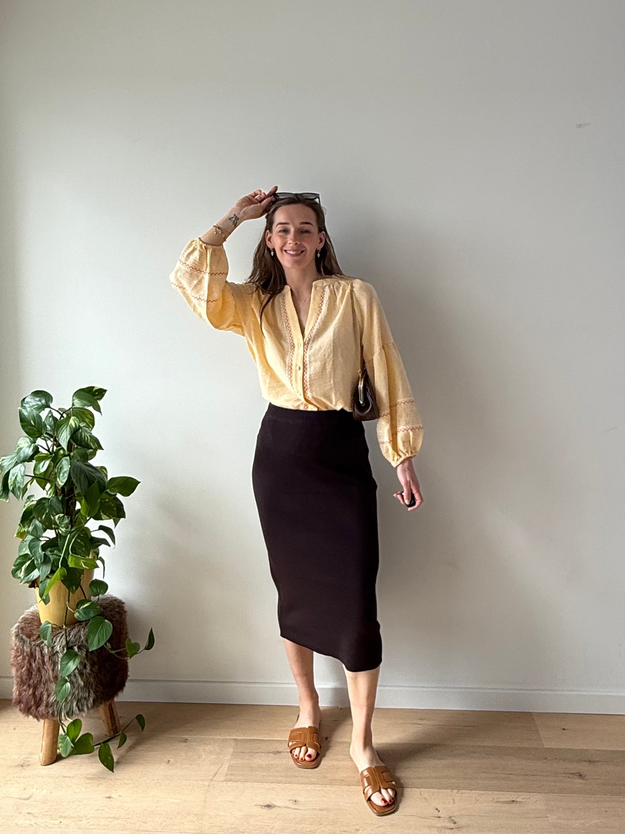 Joni Orange blouse