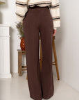 Brown wide pants