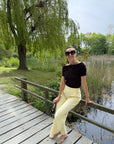 JDY Astra off shoulder knit brown