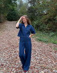 Denim set dark blue