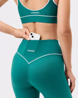 Signature piping sports bra Everglade