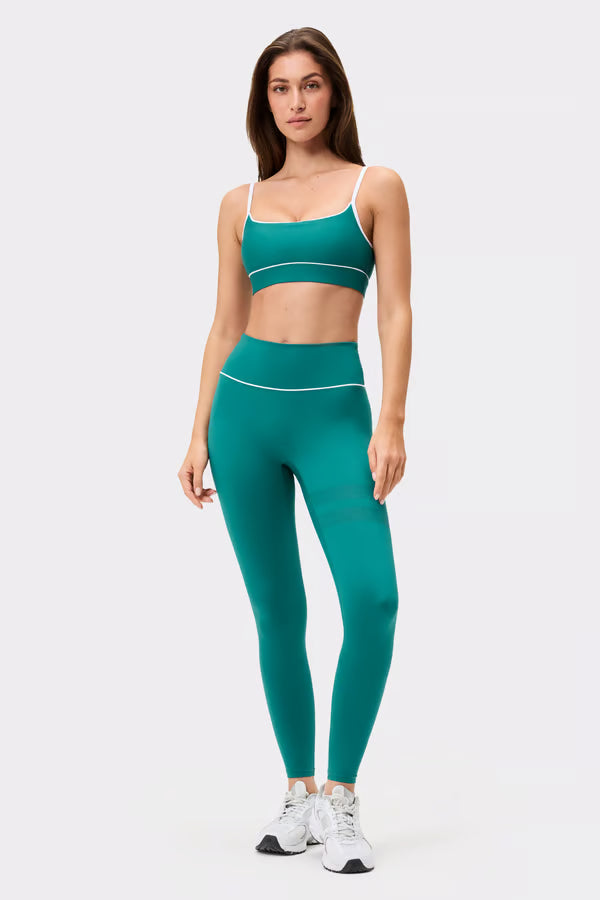 Signature piping sports bra Everglade